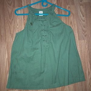 Hunter green top